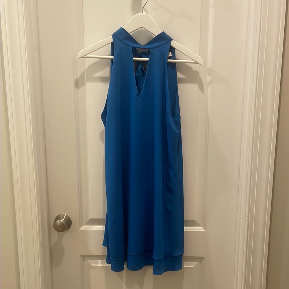 Elegant Blue Midi Dress